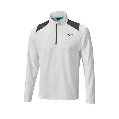 Baselayer Mizuno Breath Thermo Elite 1/4 Zip Hombre - Grises - Chile M019DKRPLV